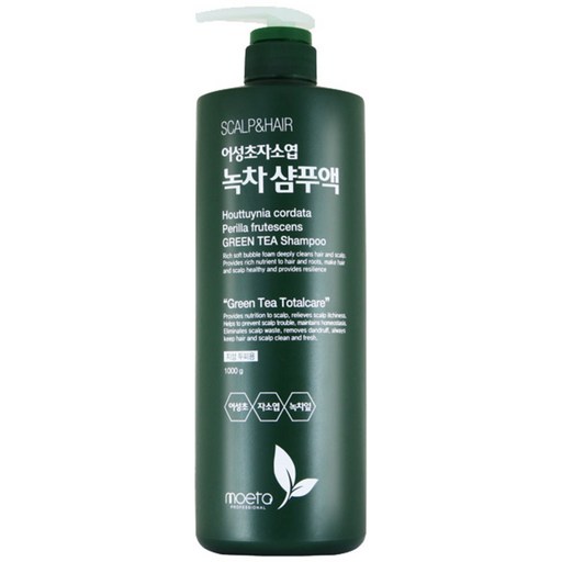 모에타 어성초 자소엽 녹차 샴푸액 지성 두피용
