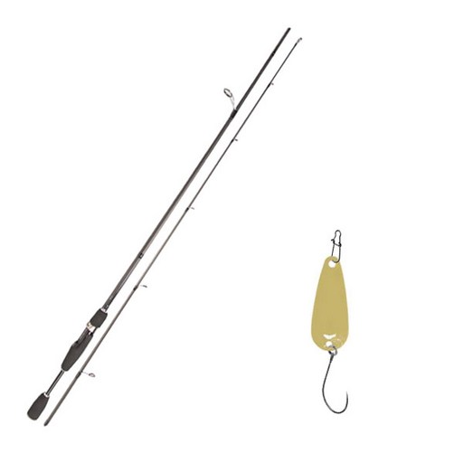 영규산업 블루포스 스타젠 루어 낚싯대 S63L + 다미끼 피카 메탈지그 스푼 B타입 2.2g 027 BEIGE