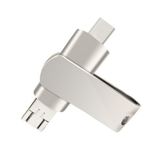 테크맨 금속 OTG Micro USB USB 3.0 실버