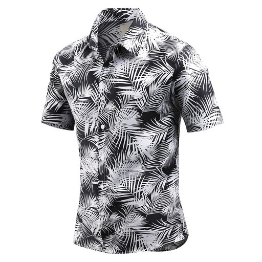 다꾸앙 남성용 여름 오래 쿨한 하와이안 반팔 셔츠 C06D14_sp2091