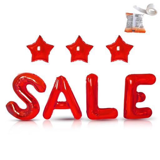 파티쇼 SALE 은박풍선세트 + 글루닷 100p