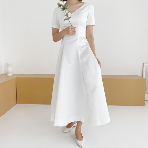 필베리 하트넥 국민 셀프웨딩 드레스 + 초커 세트