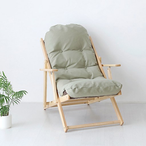 마켓비 SNUG 고무나무 접이식안락의자