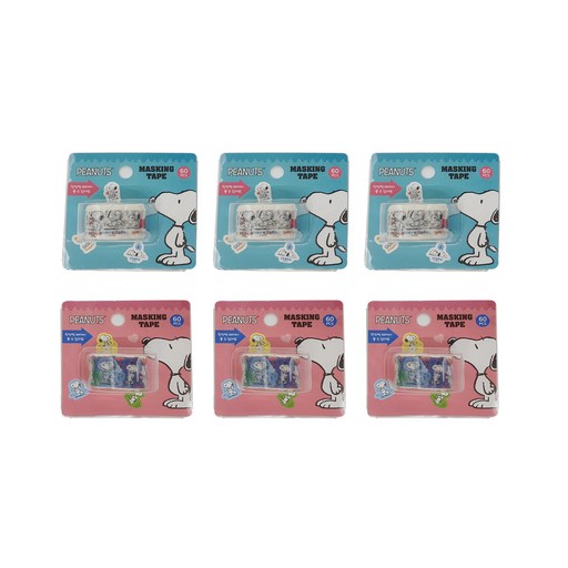 피너츠 스누피 뜯어쓰는 마스킹 테이프 90 x 90 mm 2종