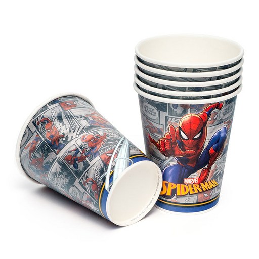 디즈니 마블 종이 파티컵 스파이더맨 코믹패턴 290ml