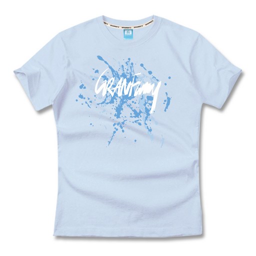 그랜피니 남녀공용 프리미엄 스파클 페인팅 반팔 티셔츠 GFBT318