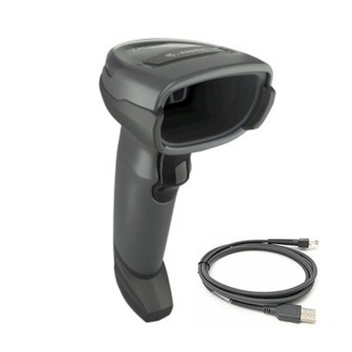 ZEBRA 2D 바코드스캐너 + USB 케이블 세트 블랙