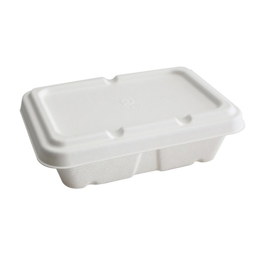 new 펄프 사각도시락 750ml + 뚜껑