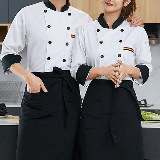 트렌디 요리사 작업복 상의
