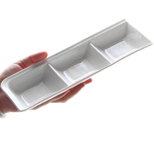 블루스토머 수채화 물감 파레트 접시 E타입 화이트 26.8 x 9 x 2.8 cm
