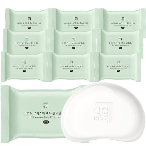 살림백서 소프트 모이스처 목욕비누 플로럴 허브향