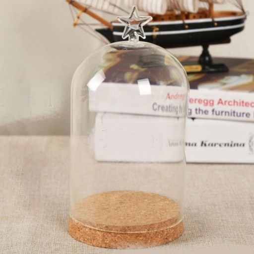 유리 코르크 공병 컵 화병 오각별 100 x 180 mm