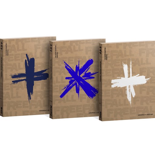 투모로우바이투게더 - 이름의 장 : FREEFALL 패키지 박스 랜덤발송 + 포토북 + CD + CD 봉투 + 리릭포스터 + 스티커팩 2종 + 포스터 + 미니포스터 A 5종 + 포스트카드 랜덤발송 + 블루스프링 카드 랜덤발송 + 포토카드 랜덤발송 2p