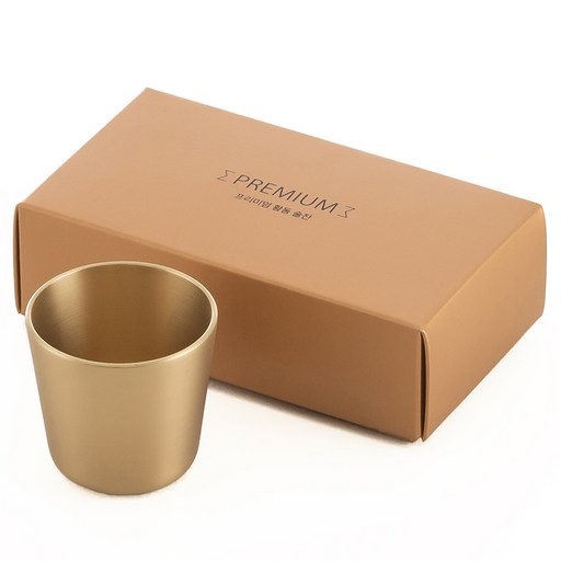 플라이토 프리미엄 무광 황동 소주잔 45ml