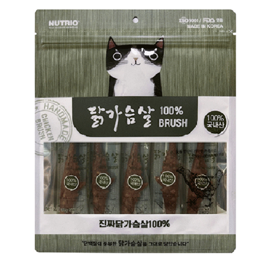 뉴트리오 고양이 순살 가슴살 브러쉬 5p