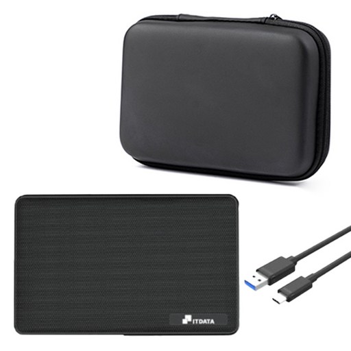 USB-C 외장하드 SSD IT25U3 + 파우치 세트