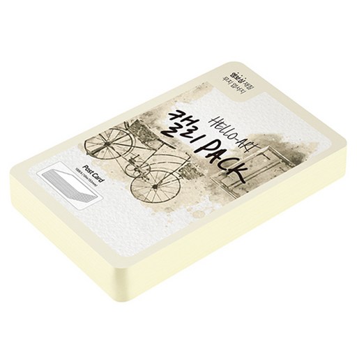 종이문화 헬로우아트캘리팩 두꺼운 엠보엽서 200g 51 네츄럴