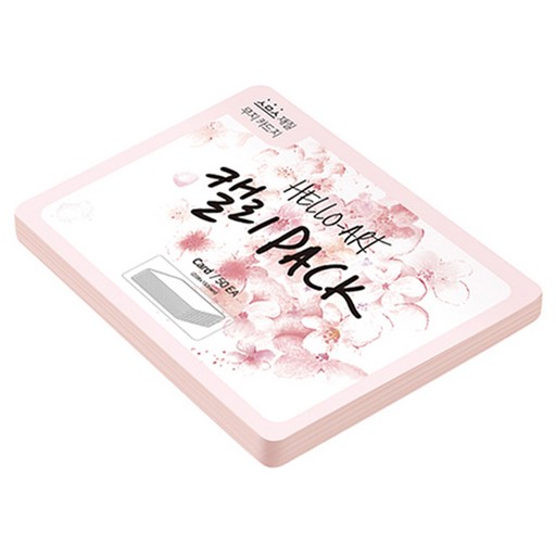 종이문화 헬로우 아트 캘리팩 두꺼운 스므스 카드 200g 23 코스모스핑크