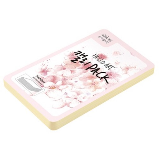 종이문화 헬로우 아트 캘리팩 두꺼운 스므스 엽서 200g 02 아이보리