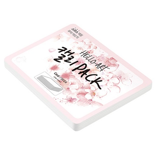 종이문화 헬로우 아트 캘리팩 두꺼운 스므스 카드 200g 30 스노우화이트
