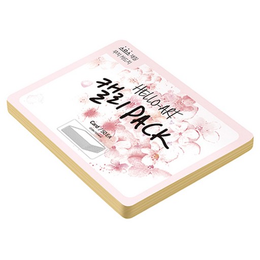 종이문화 헬로우 아트 캘리팩 두꺼운 스므스 카드 200g 04 버프