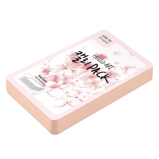 종이문화 헬로우아트캘리팩 두꺼운 스므스 엽서 200g 24 핑크
