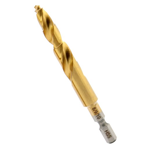 이엑스파워 롱스텝드릴 8 / 9 / 10mm ELH-810(TIN)