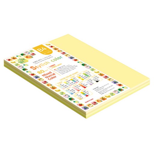 종이문화 스타일리쉬 얇은 혼합색지 80g 04 SN Yellow Tone