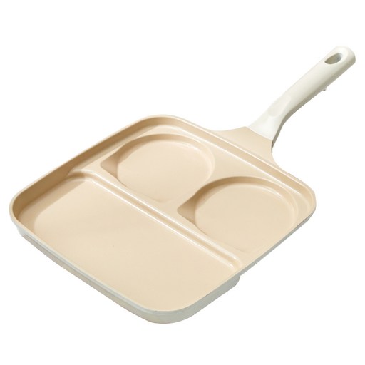 모던하우스 인덕션 뉴 블랑 세라믹코팅 3구 브런치팬 27 x 26.5 cm
