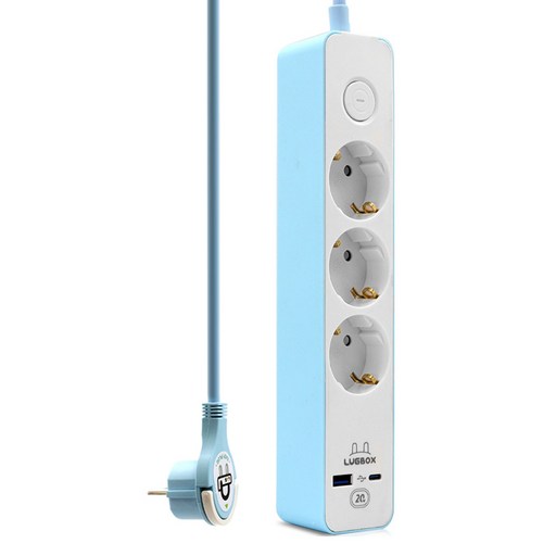 러그 박스 고속충전 USB C타입 1포트 3500W 고용량멀티탭 3구
