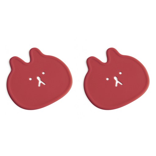에이드엘 펀칭래빗 실리콘 컵받침