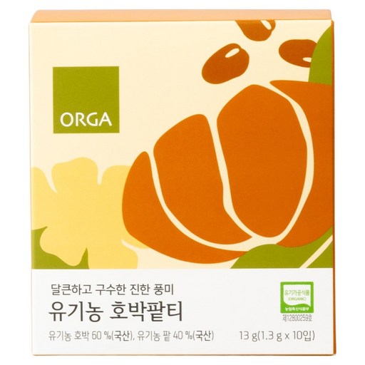 올가홀푸드 유기농 호박팥티