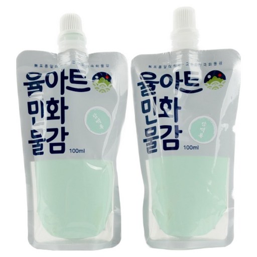 율아트 민화 물감 분채 한국화 담백록 150g