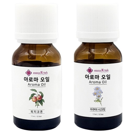이지미톡 아로마 오일 방향제 원액 2종 x 17ml 세트