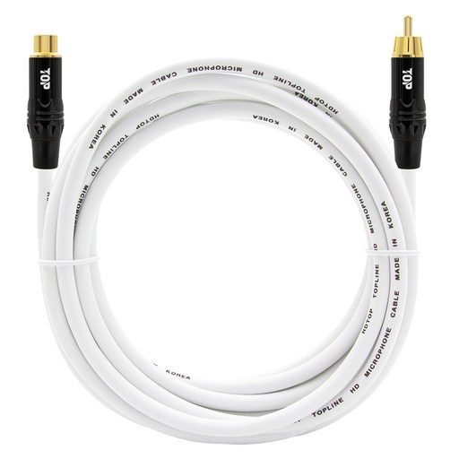 HDTOP RCA MF 연장 오디오 케이블 0.5m