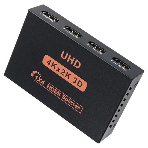 컴스마트 4K 30Hz 3840x2160 UHD HDMI 분배기 1x4 FR180 + 전원 아답터