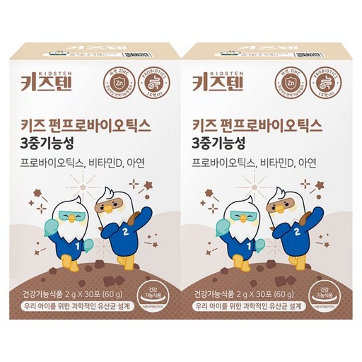 키즈텐 펀프로바이오틱스 3중 기능성 키즈 유산균 30p