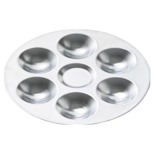 리와일딩 알루미늄 수채화 팔레트 원형 6 그리드 135 x 135 mm LTSP-2002