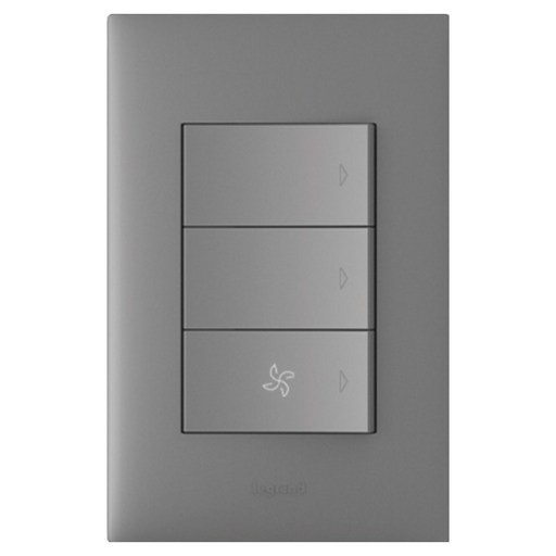 르그랑 아펠라 마그네슘 Simple 3구 스위치 하단 FAN
