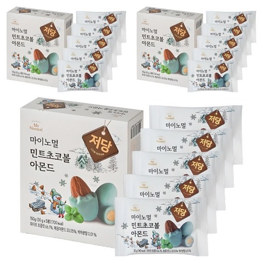 마이노멀 저당 민트초코볼 아몬드 5p