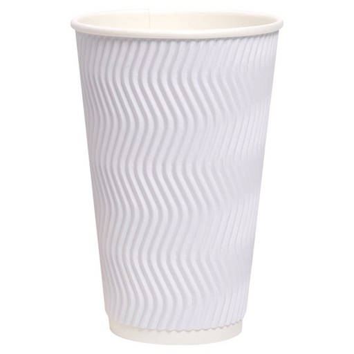 해피팩 삼신상사 한결 웨이브 아이스 3중 종이컵 화이트 470ml