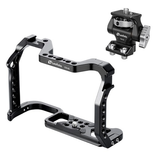 레오포토 캐논 EOS R5/R6 카메라 케이지 + 모니터 홀더 세트