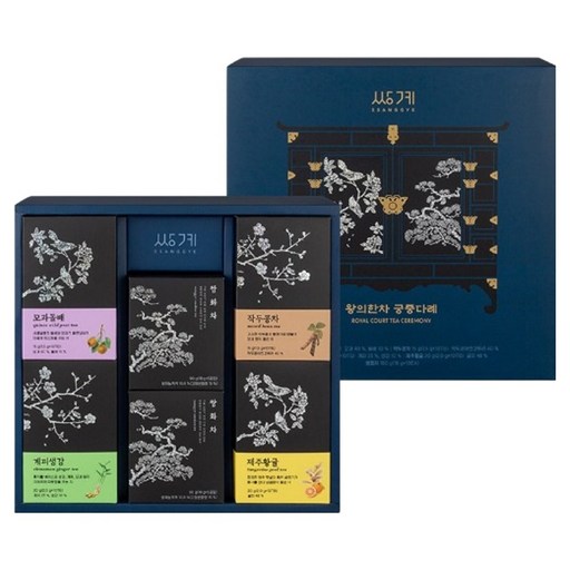 왕의한차 쌍계명차 궁중다례 티백 5종 x 10p 세트