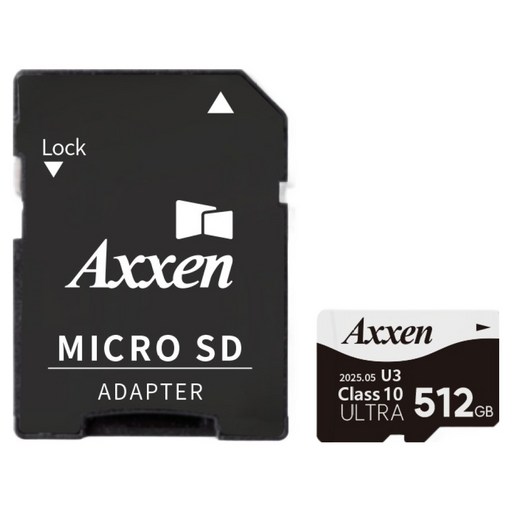 액센 초고속 U3 ULTRA 홈캠 블랙박스 메모리 Micro SD카드 + 어댑터 세트 MSD53