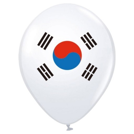 파티쇼 네오 태극기 인쇄 풍선 30cm 100p