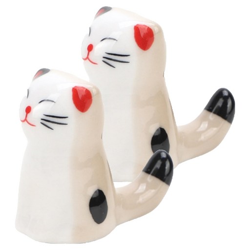 소울리치 예쁜 도자기 붓받침 고양이3 4.1 x 2.4 cm