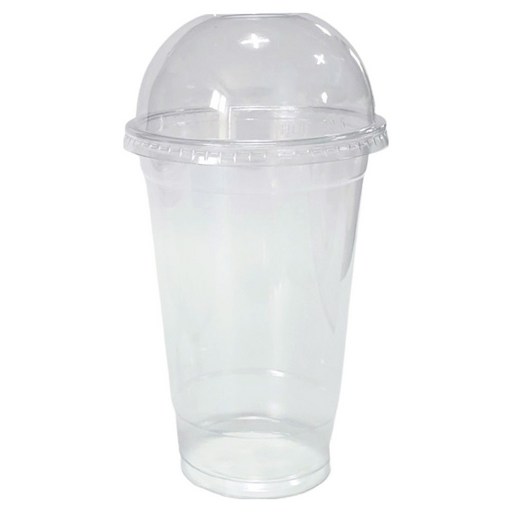 생활을그리다 PET 아이스컵 투명 50p + 돔뚜껑 470ml x 50p 세트