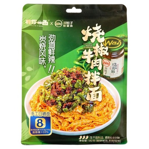 유니일면 소죠뉴러우 비빔도삭면 182g