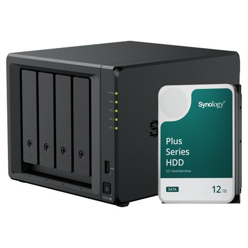 시놀로지 4베이 NAS DS925+ + 하드 HAT3310-12T 세트