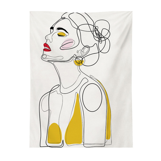 픽노아 플랫 일러스트 패브릭 태피스트리, 디자인 22